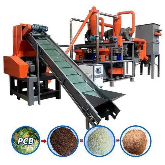 Energy-Saving E Waste Shredder PCB Recycling Plant Circuit Board Recycling Machinery